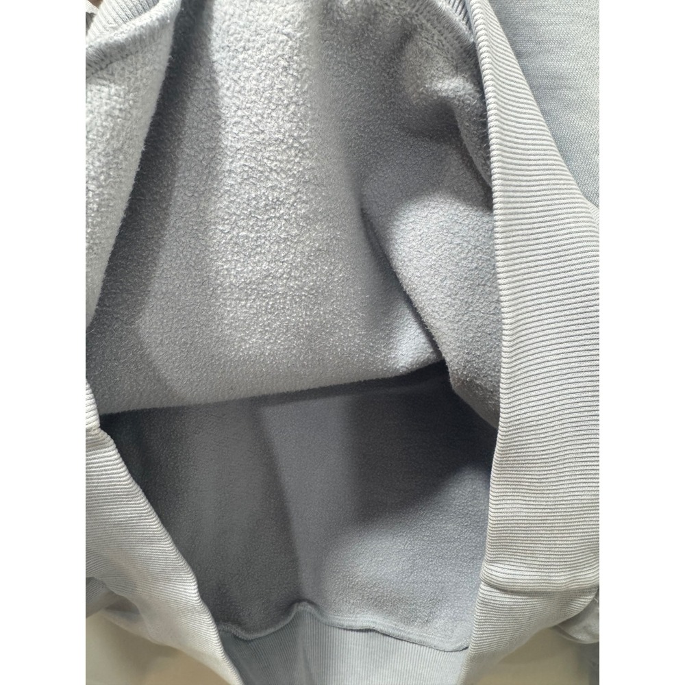 SKIMS Fleece Boyfriend Hoodie Light Blue Oversized Pullover Sweatshirt Medium - Picture 6 of 8